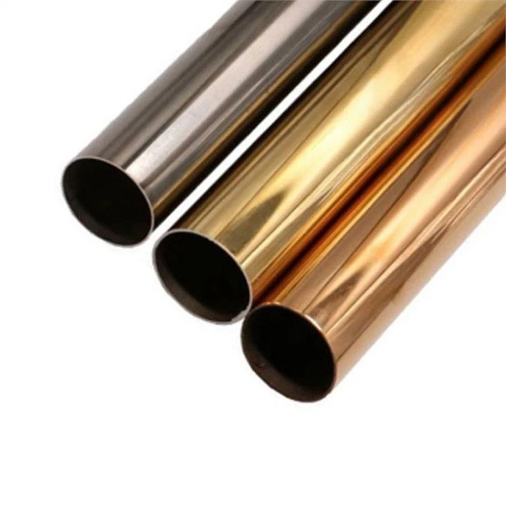 golden stainless steel pipe-1